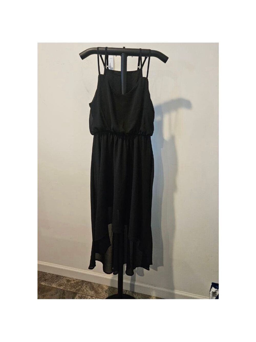 Women's FOREVER 21 Black High Low Dress Juniors S